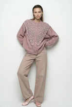 Load image into Gallery viewer, PINK ÉTOILE LACE CARDIGAN