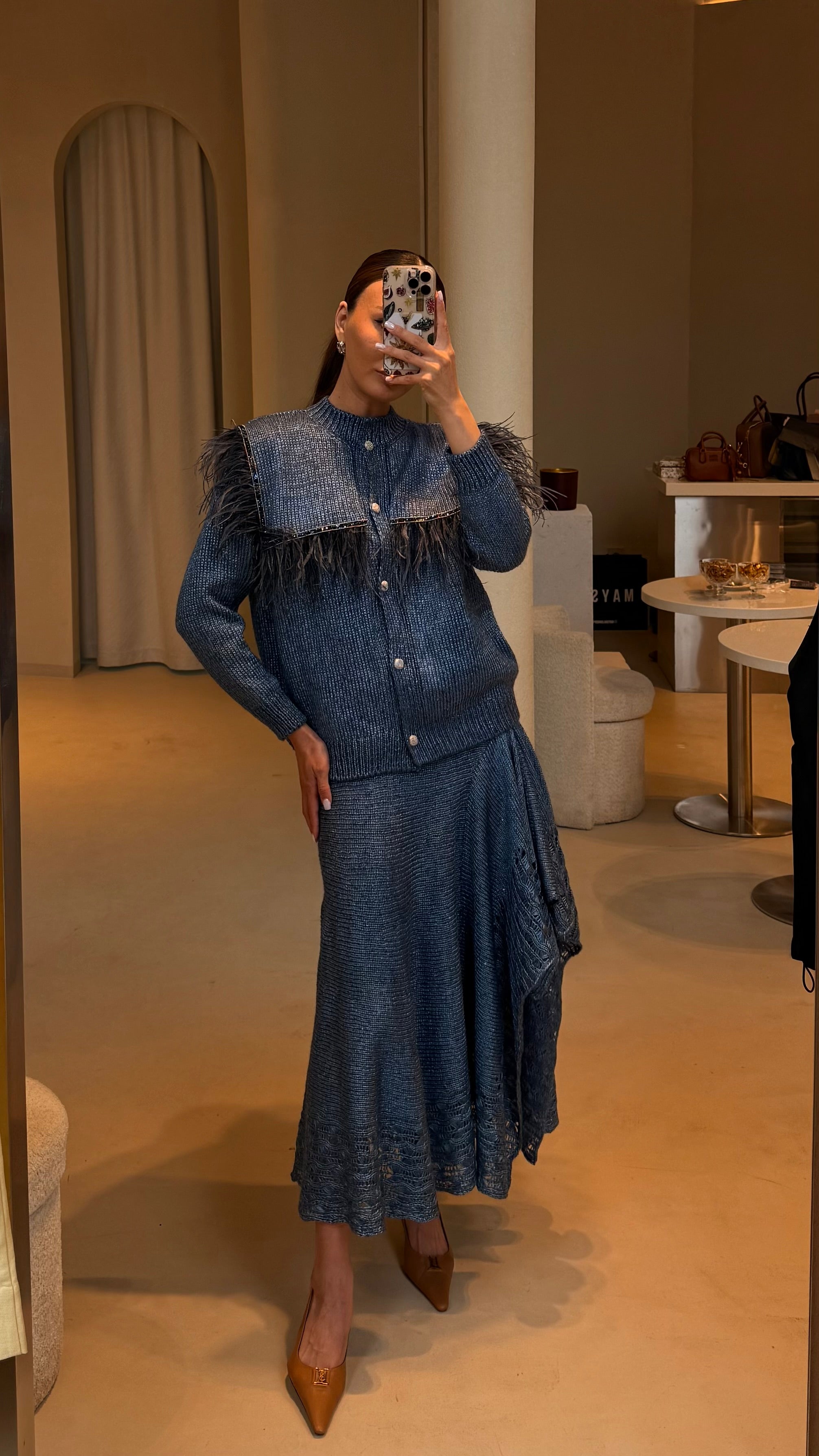L’Eclat dark jeans set