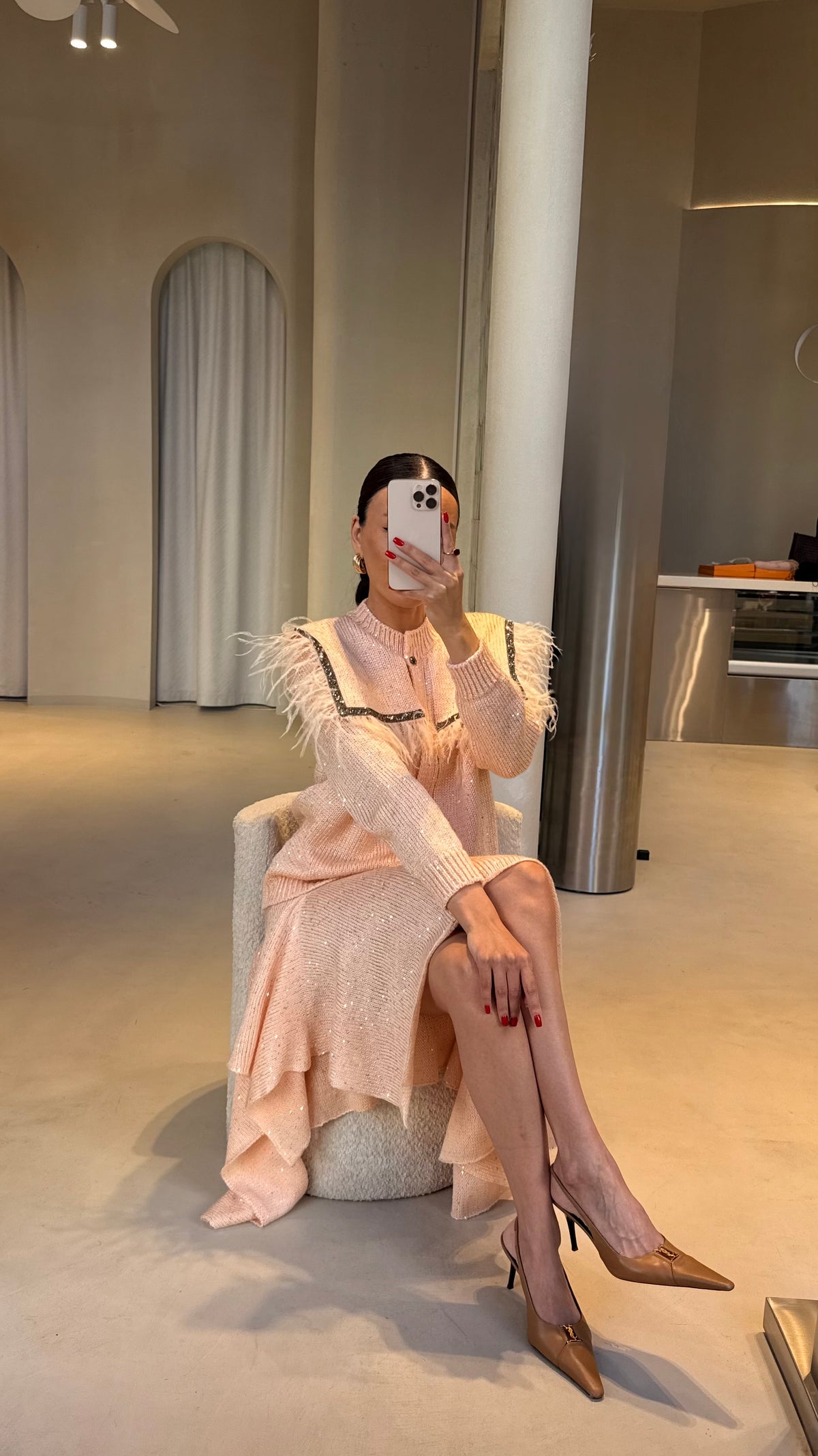 L’Éclat set in pale pink