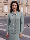 Estelle crystal-embellished set in Mint