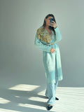 Baby Blue long Cardigan