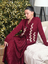 Load image into Gallery viewer, The Burgundy Plisse Set
