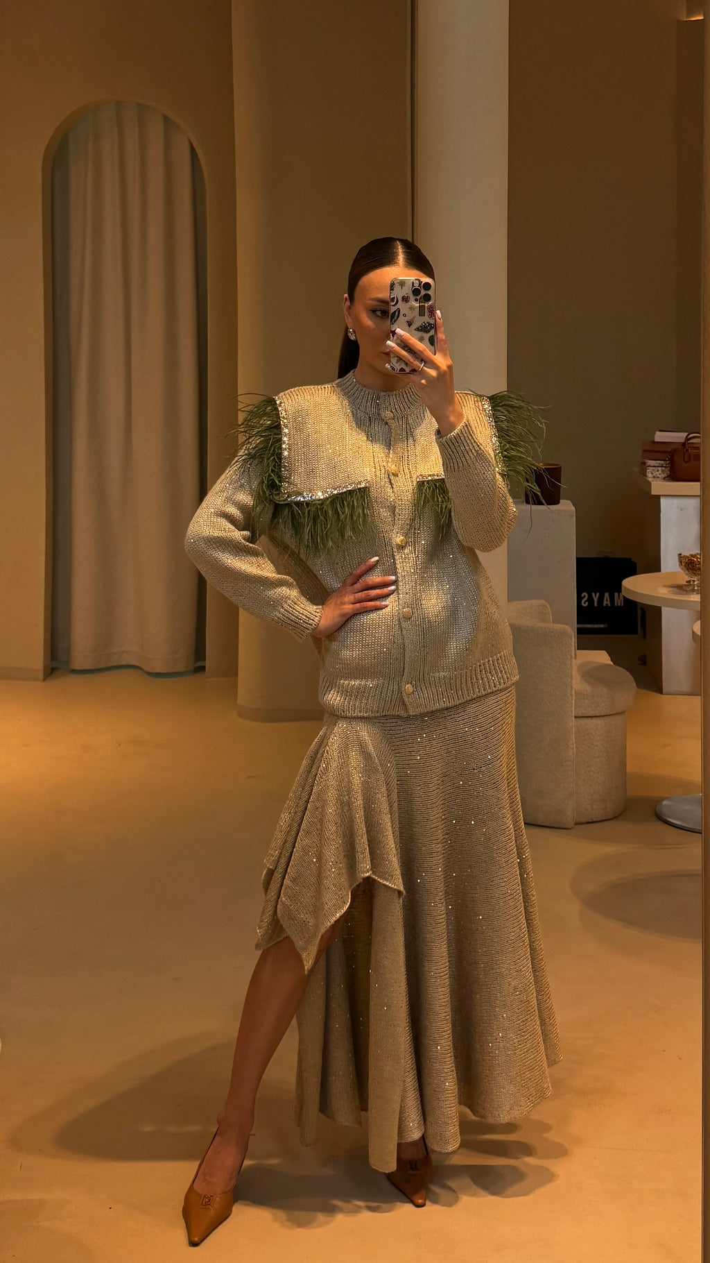 L’Éclat set in beige