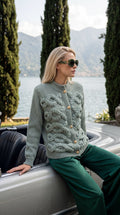 Napoleon cardigan in Mint