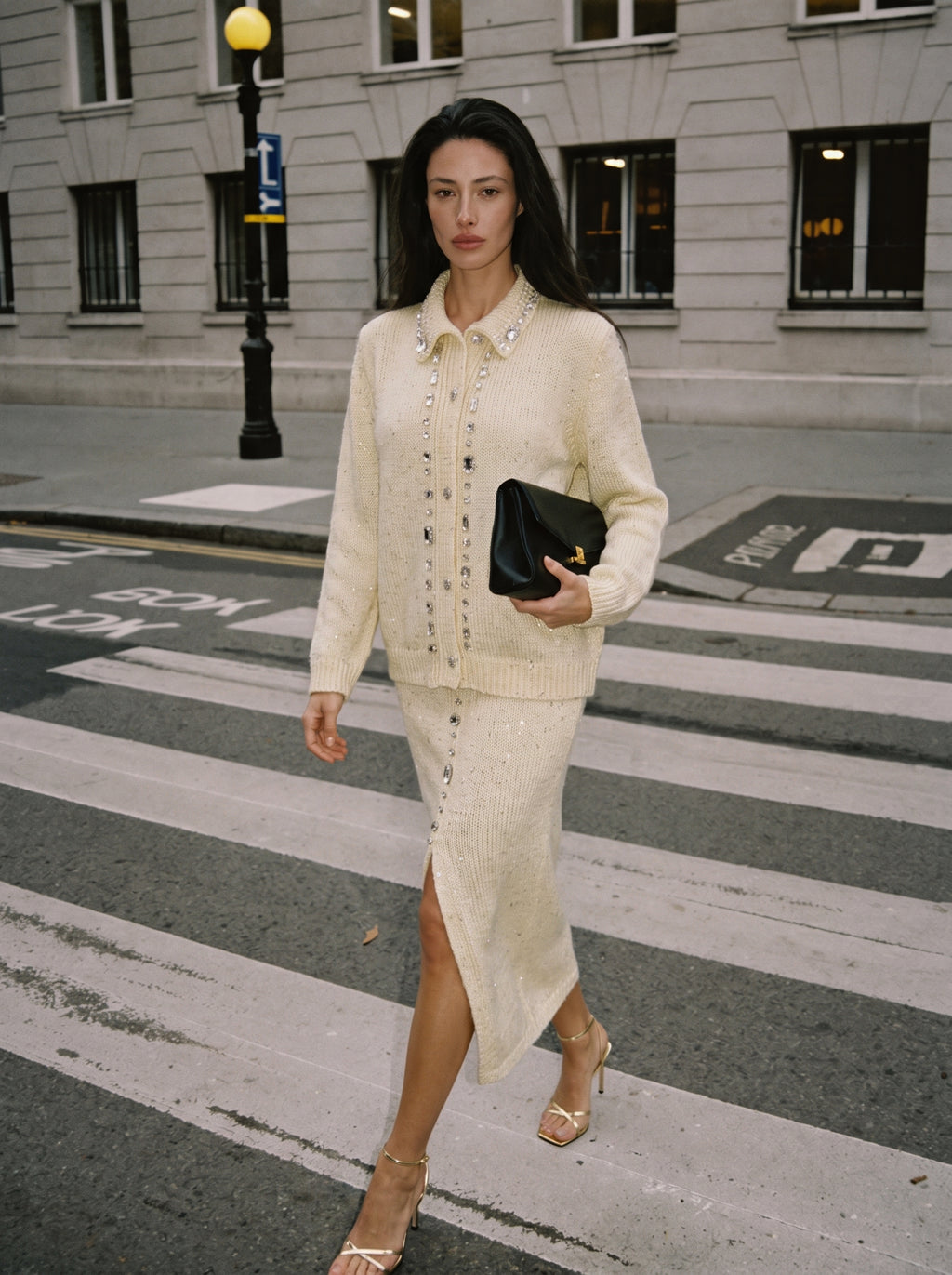 Estelle embellished knit set