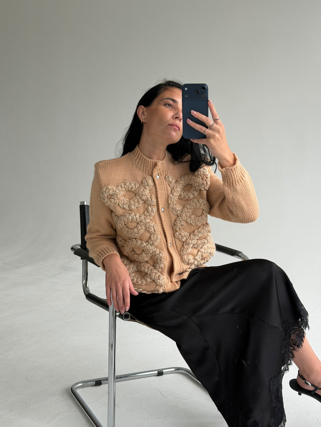 Napoleon cardigan in Beige