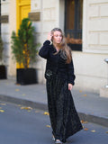 Black Plisse Set