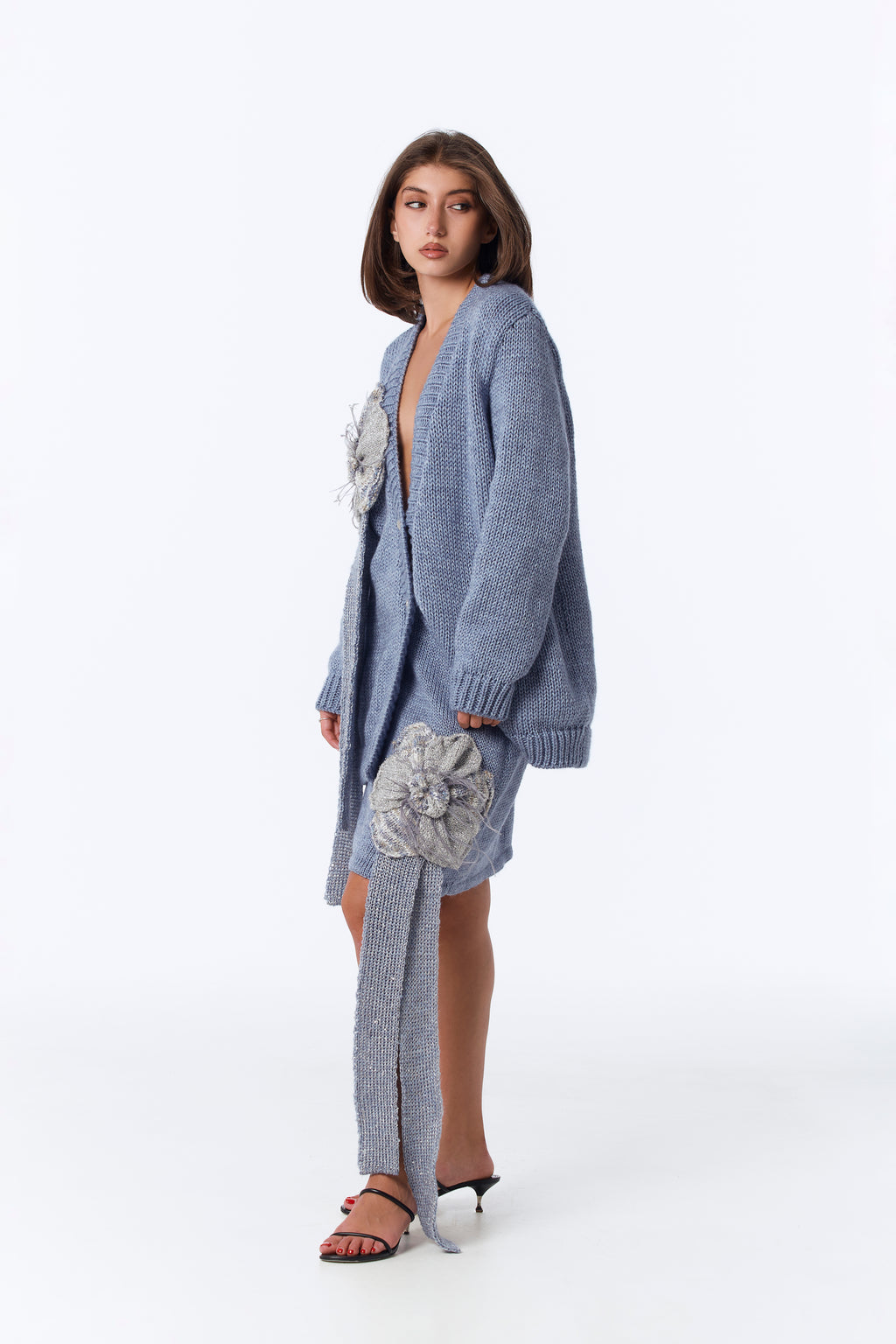 LA FLEUR light jeans skirt