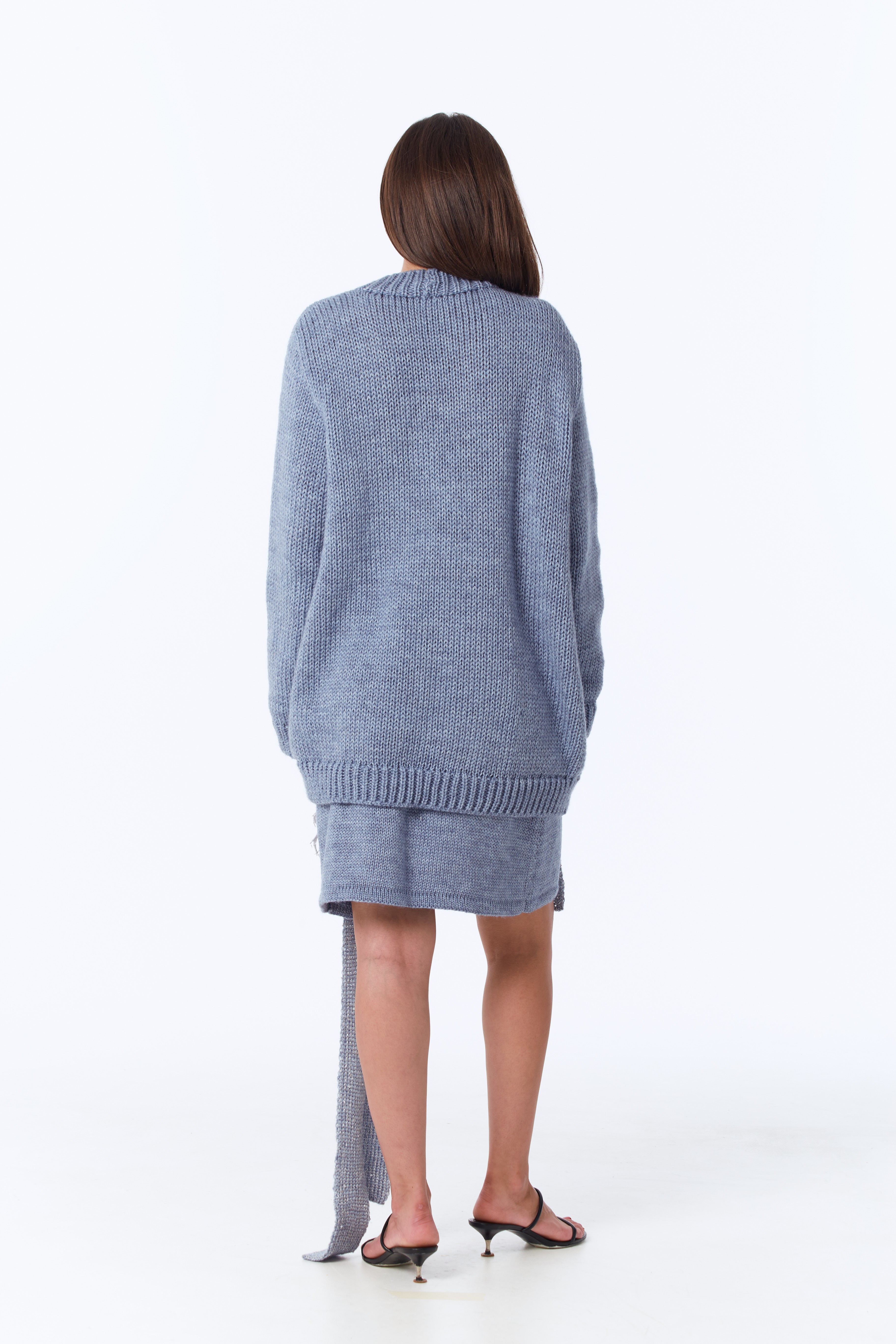 LA FLEUR light jeans cardigan