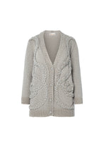 Load image into Gallery viewer, GREY BRAID CARDIGAN
