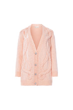 Load image into Gallery viewer, Peach Braid cardigan
