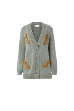 Load image into Gallery viewer, Pistaccio dragonfly cardigan
