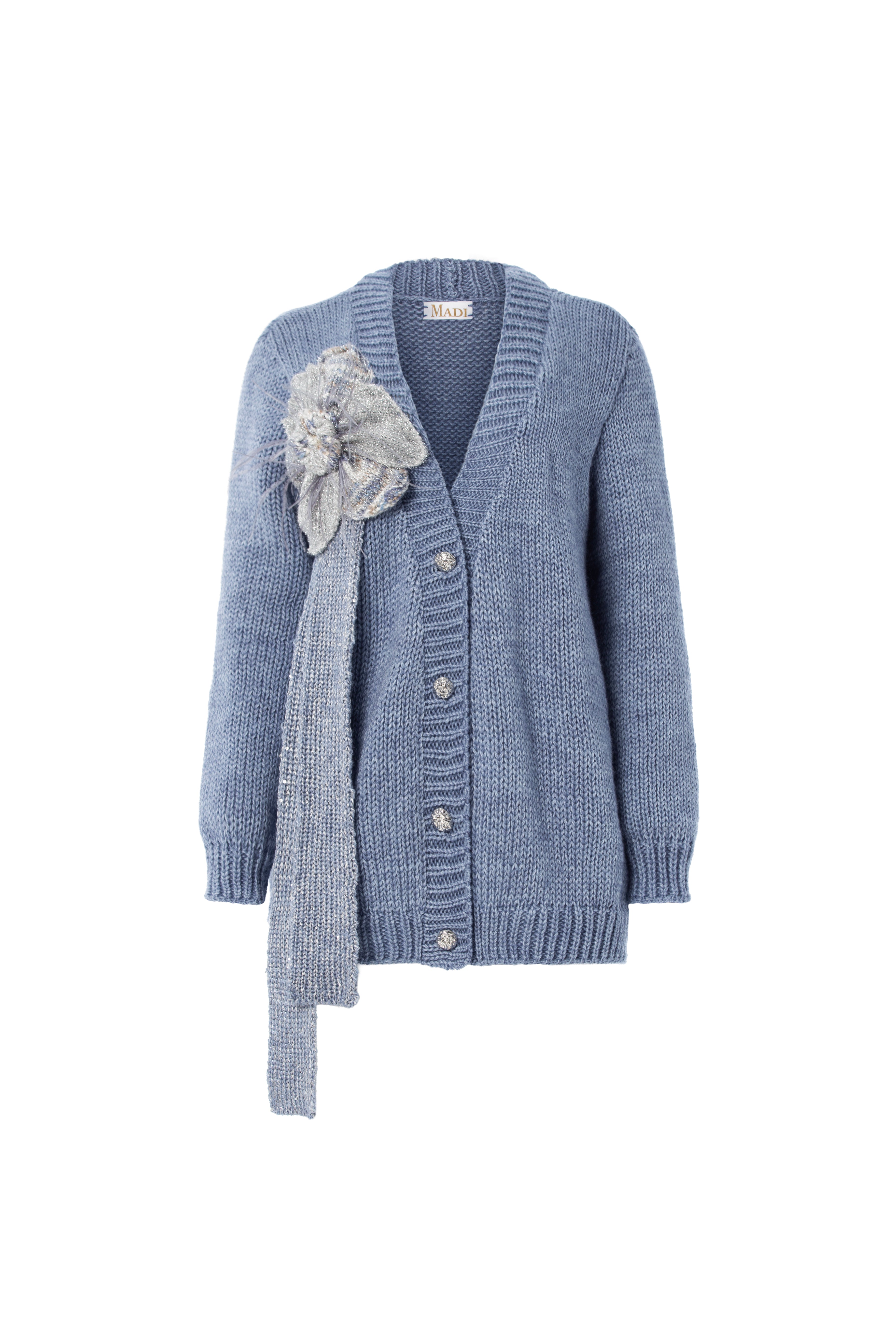 LA FLEUR light jeans cardigan