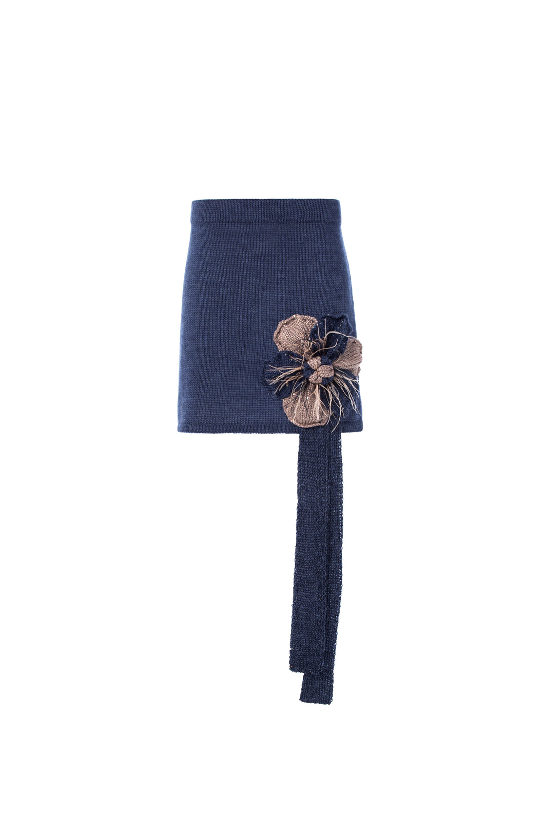 LA FLEUR dark jeans skirt