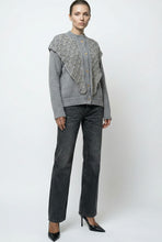 Load image into Gallery viewer, GREY ÉTOILE LACE CARDIGAN
