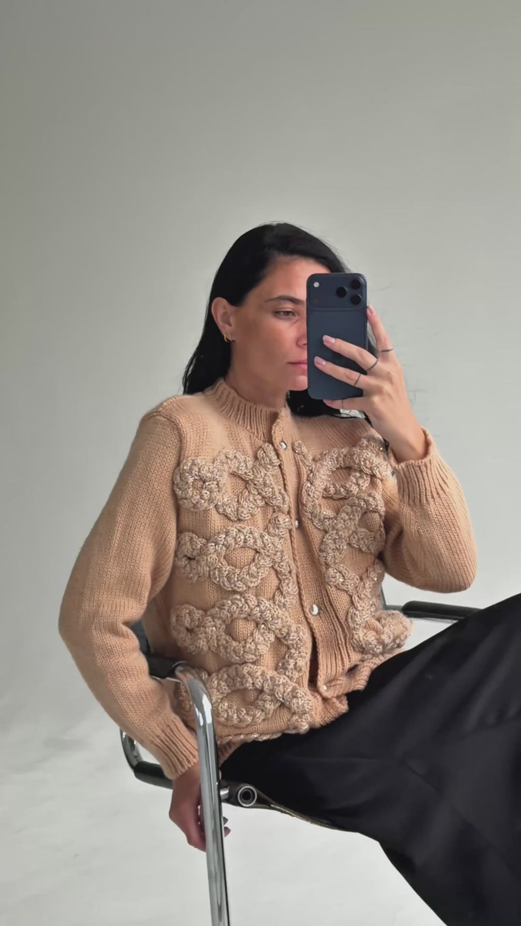 Napoleon cardigan in Beige