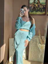 Load image into Gallery viewer, Blue cotton buttoned set
