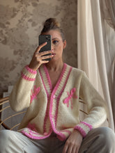 Load image into Gallery viewer, Cream wool cardigan with embroidery
